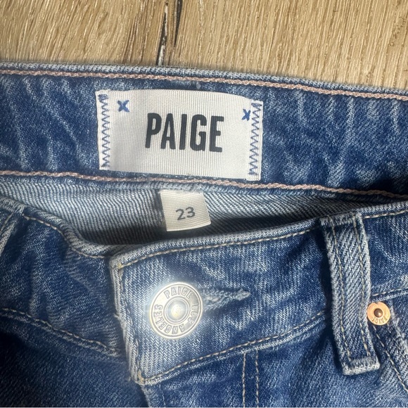 Paige Sarah Longline Short denim cutoff shorts - Picture 4 of 11